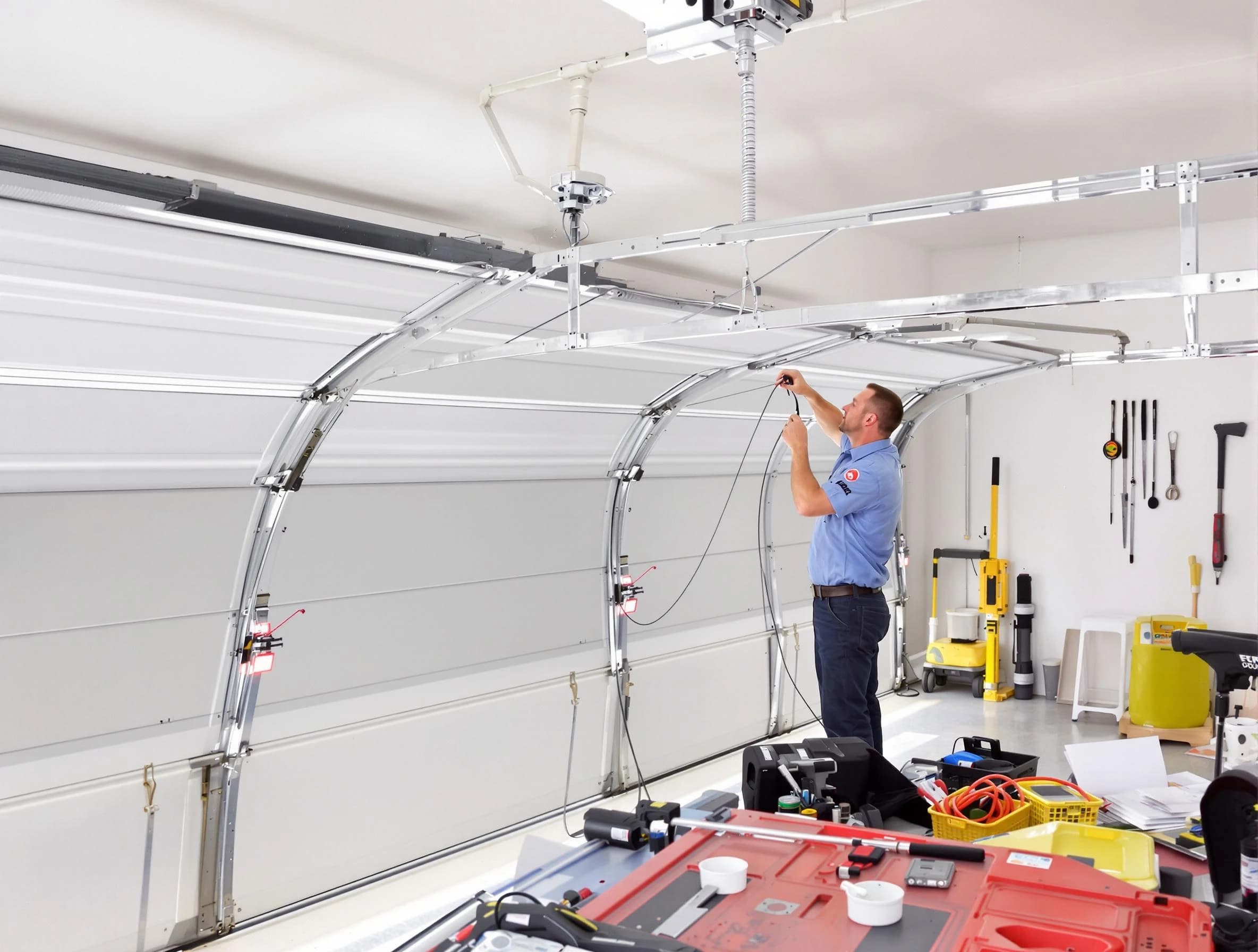 Garage door cable repair service by Montclair Garage Door Repair in Montclair