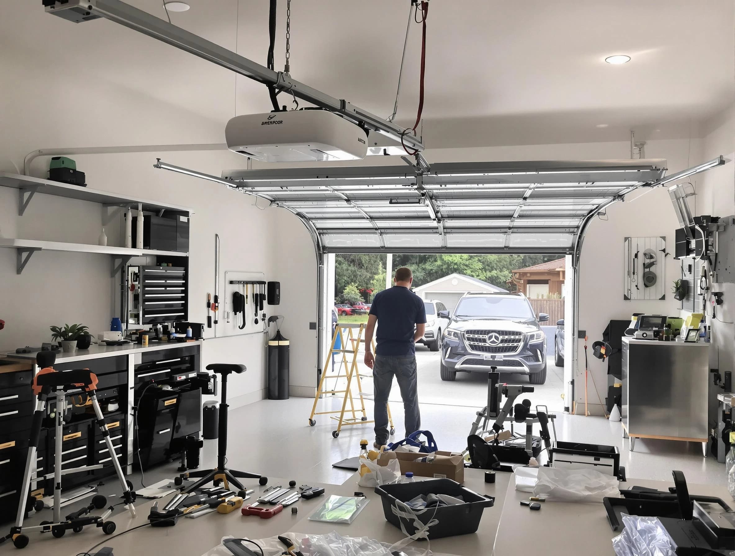 Garage door opener installation by Montclair Garage Door Repair in Montclair