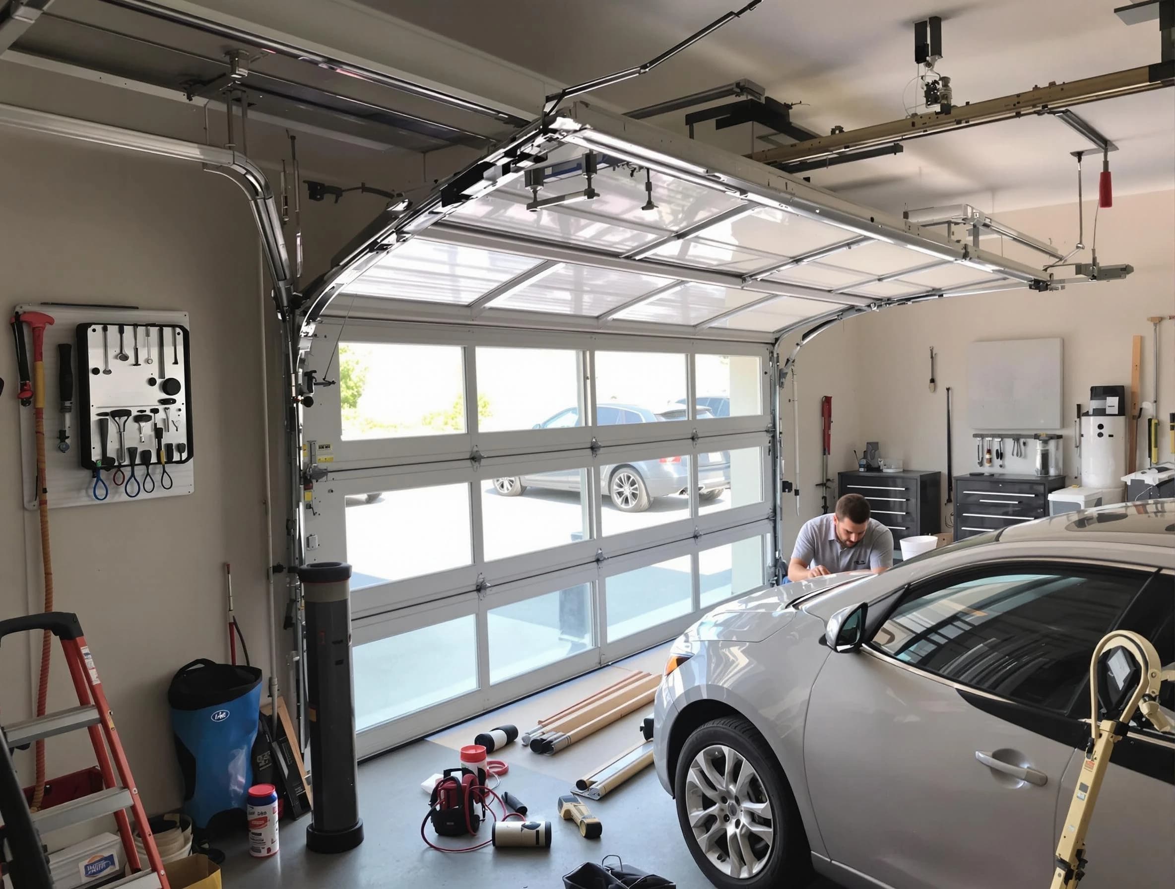 Garage door noise reduction service by Montclair Garage Door Repair in Montclair