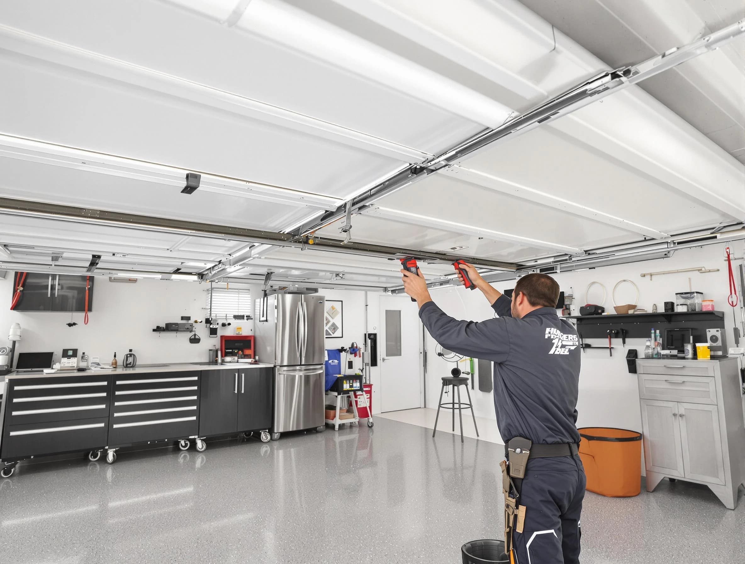 Overhead garage door repair service by Montclair Garage Door Repair in Montclair
