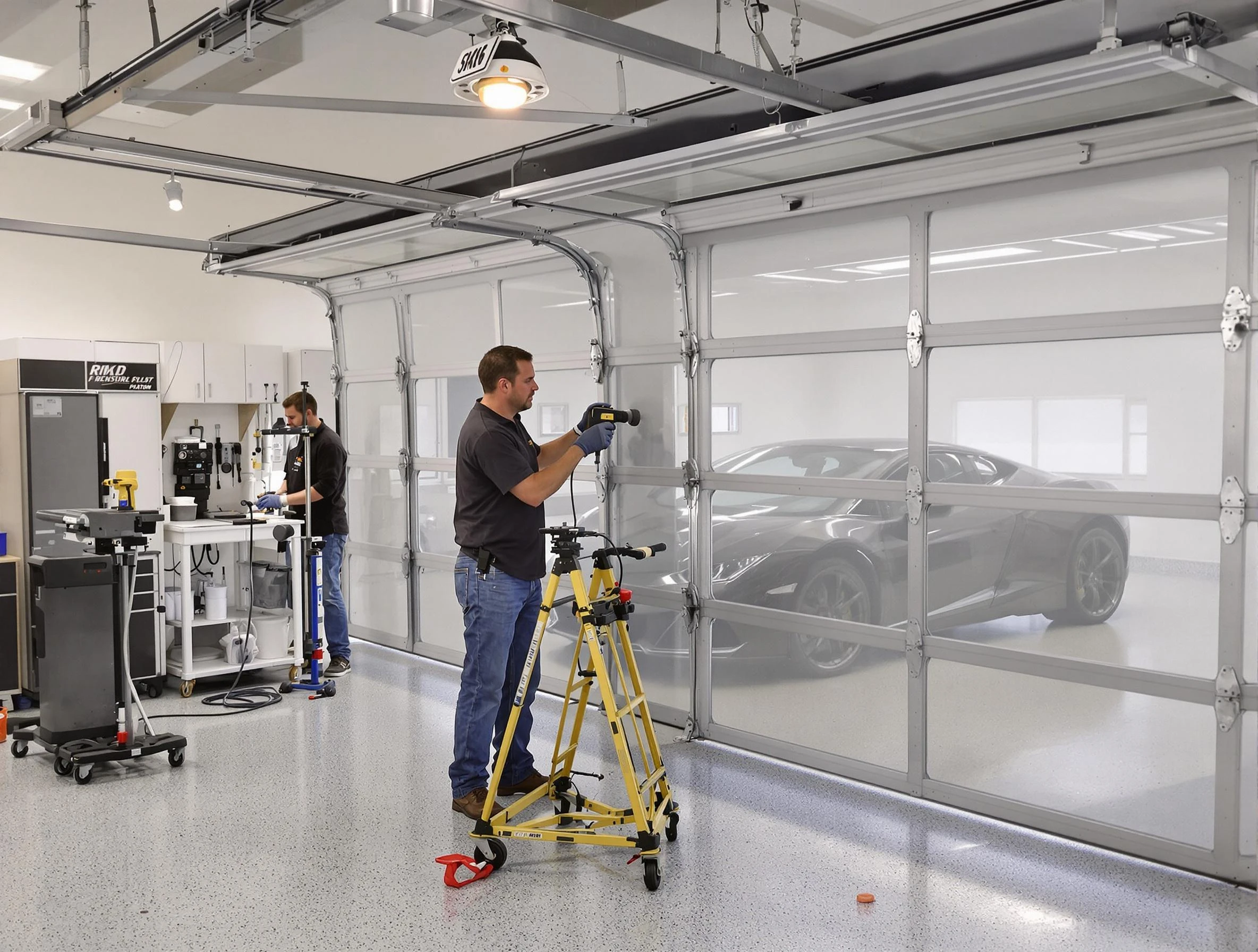 Garage Door Dents Repair in Montclair