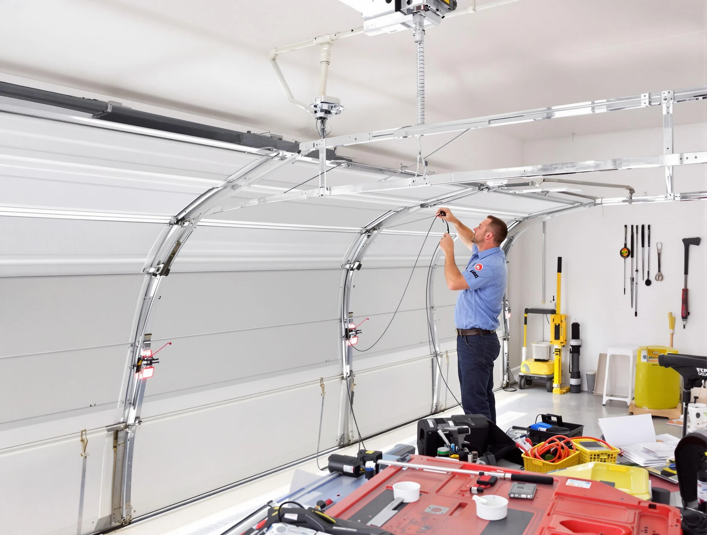 Garage door cable repair service by Montclair Garage Door Repair in Montclair