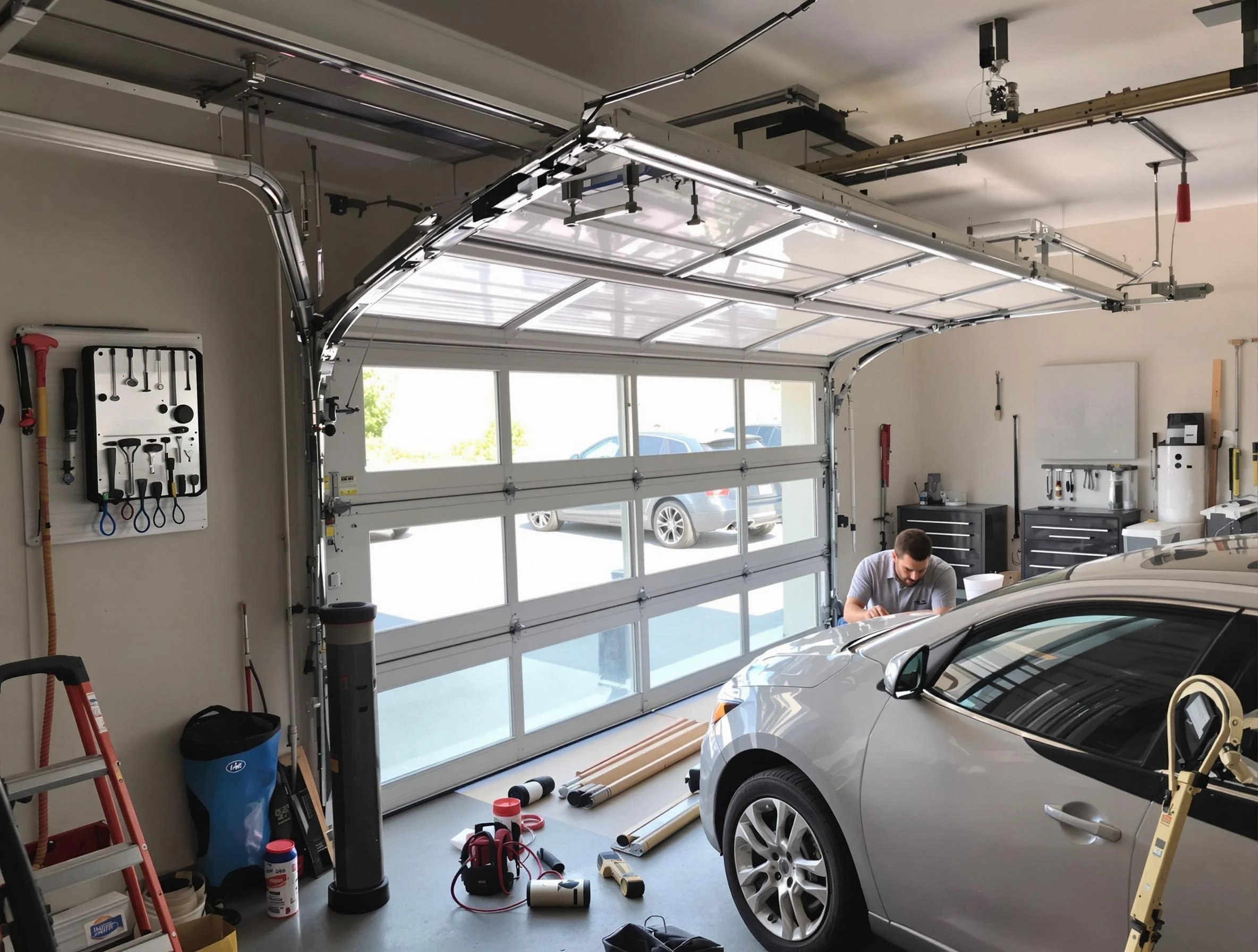 Garage door noise reduction service by Montclair Garage Door Repair in Montclair