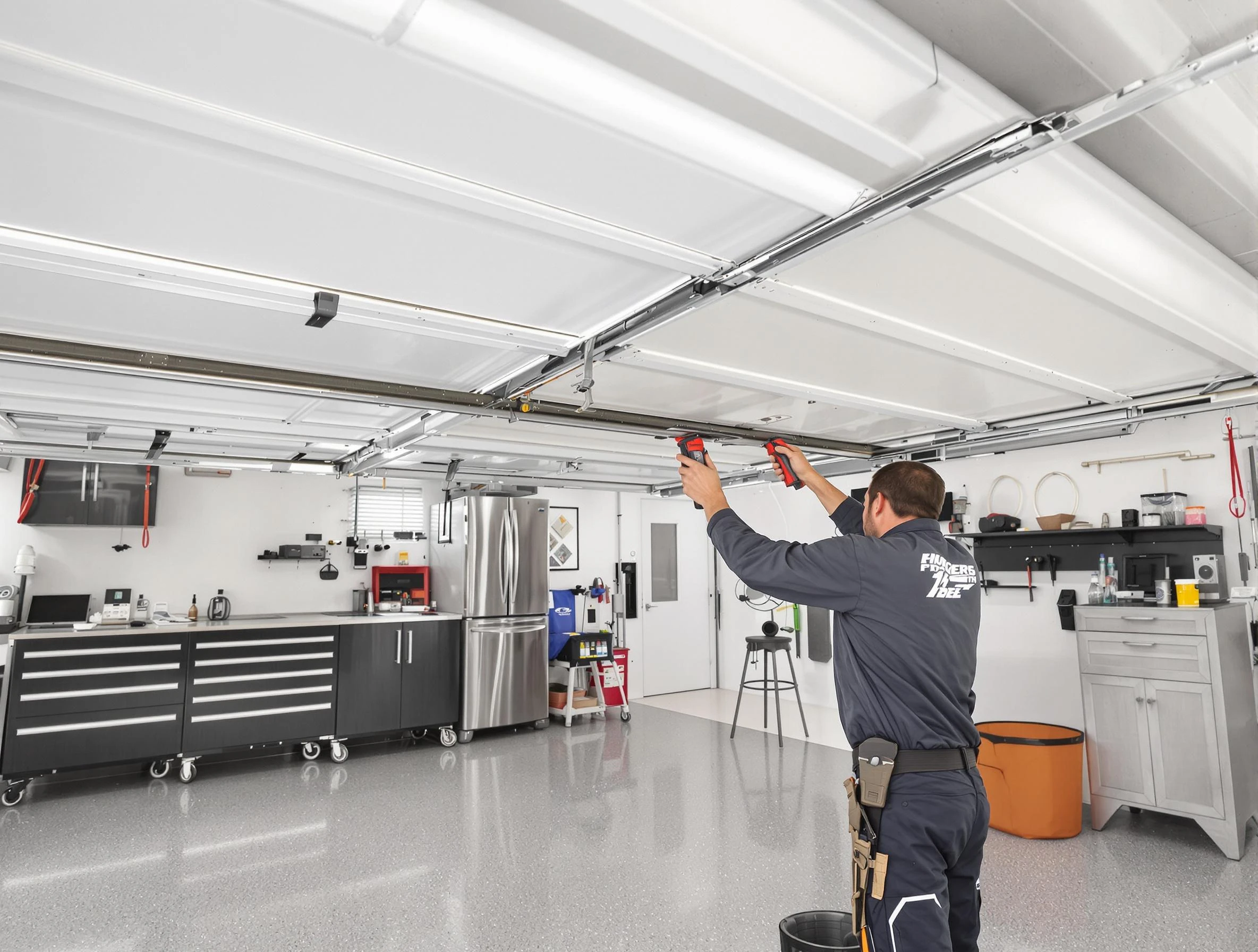 Overhead garage door repair service by Montclair Garage Door Repair in Montclair
